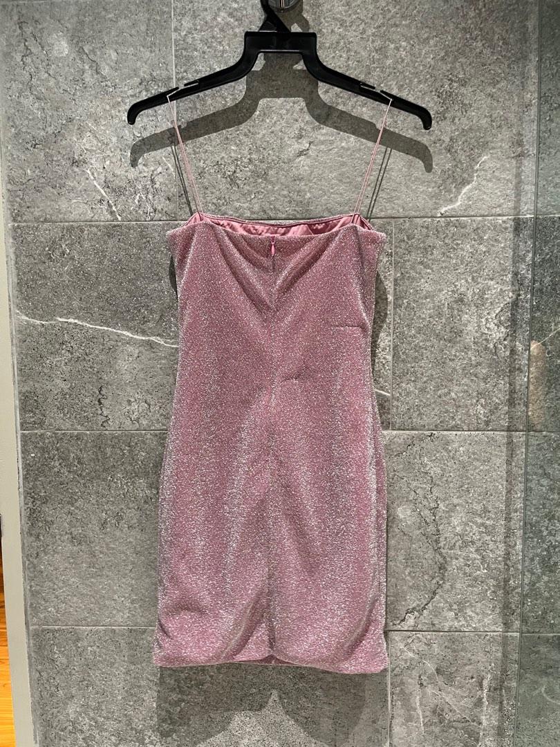 Meshki pink glitter dress (S), Women's Fashion, Dresses & Sets, Dresses