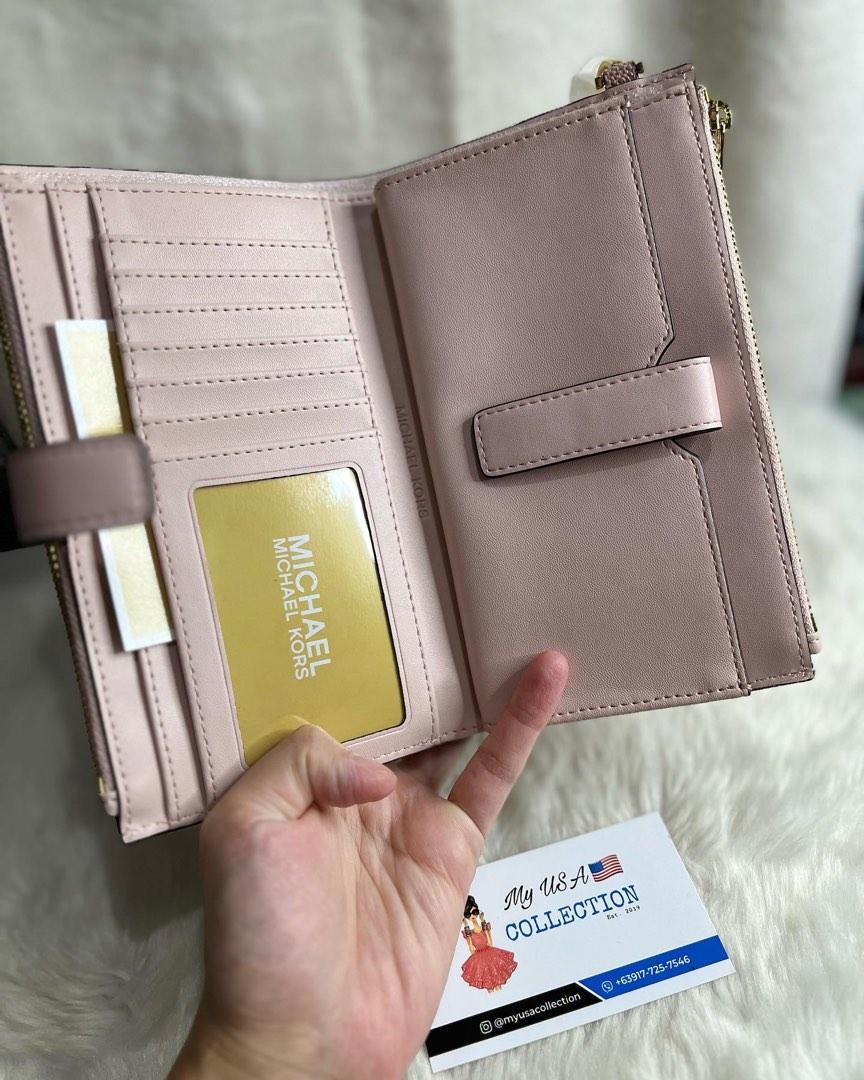 Michael Kors Jet Set Travel Double Zip Wristlet Phone Wallet in