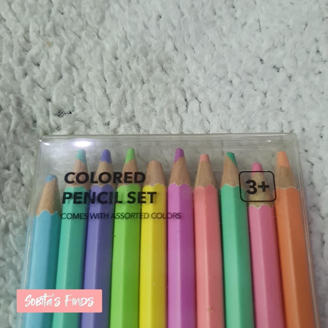 Miniso Colored Pencil Set 10 Pastel Colors, Hobbies & Toys, Stationary