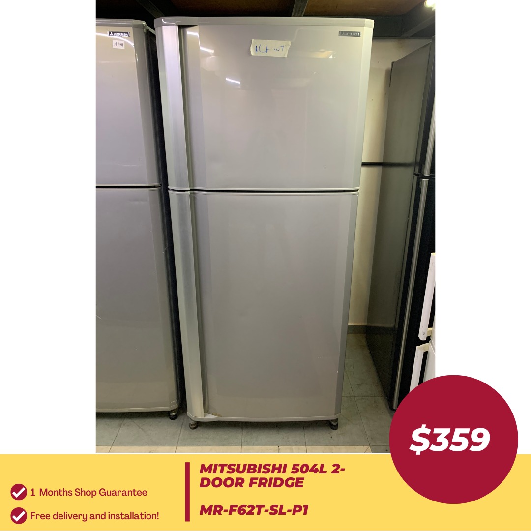 MITSUBISHI 504L 2Door Fridge MRF62TSLP1, TV & Home Appliances