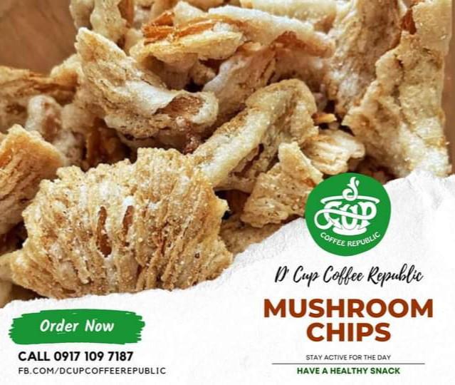 Mushroom Chicharon (Category: Local Eats) located in Pasig City. Submitted by janetrosana (Listing ID 1193720160, Image 1). Description: Mushroom Chicharon 😊 Midnight healthy snack available in ✓Original ✓Garlic ✓Chili Garlic This is also available for RESELLER with Your OWN LABEL for FREE! 😊 We deliver Nationwide! We are located at Kapitolyo Pasig City 😊 DM for inquiries or message at 0965.197.3946 😊.