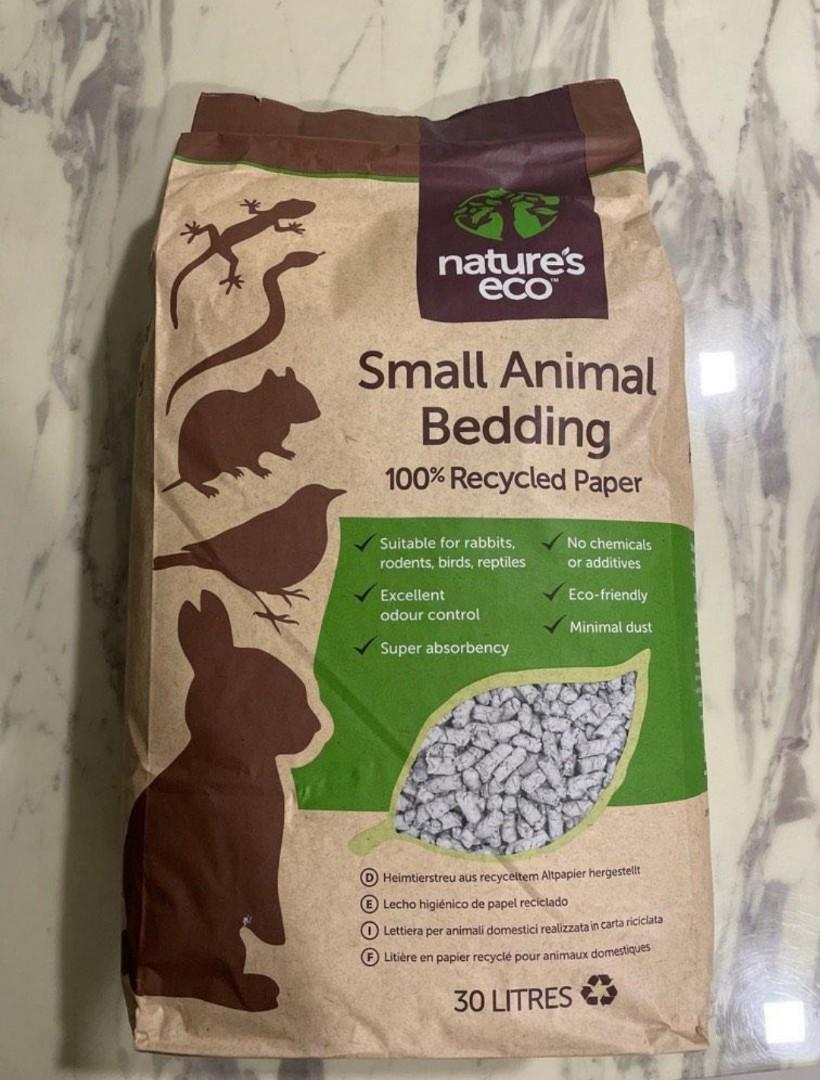 Nature's Eco Recycled Paper Small Animal Bedding 30L, Pet Supplies