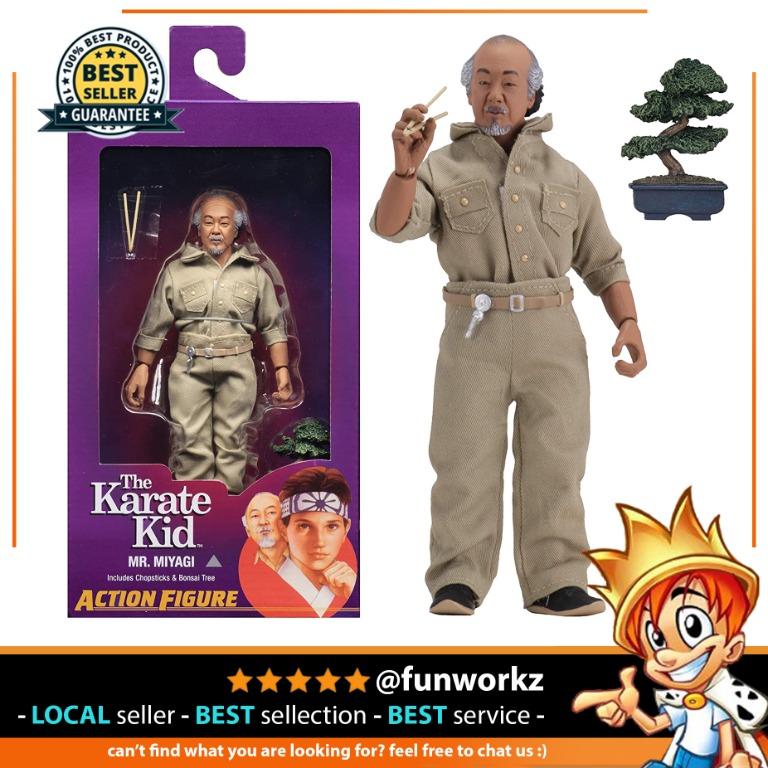 NECA The Karate Kid Mr. Miyagi 8" Clothed Action Figures, Hobbies