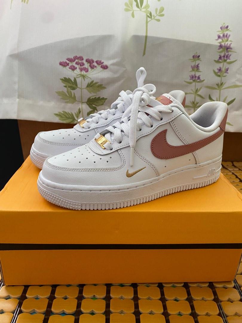 nike air force 1 07 essential white rust pink