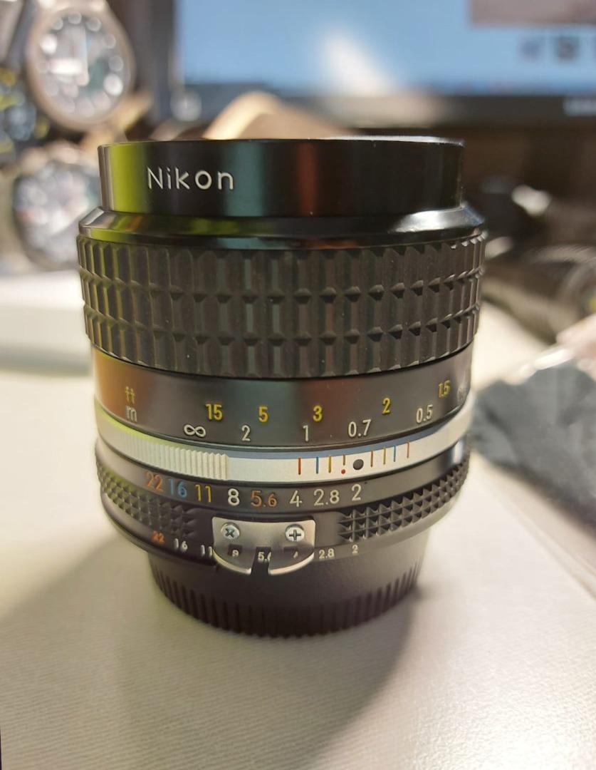 Nikon Nikkor AIS AIS AIS 35mm f2 manual lens MF, Photography, Lens