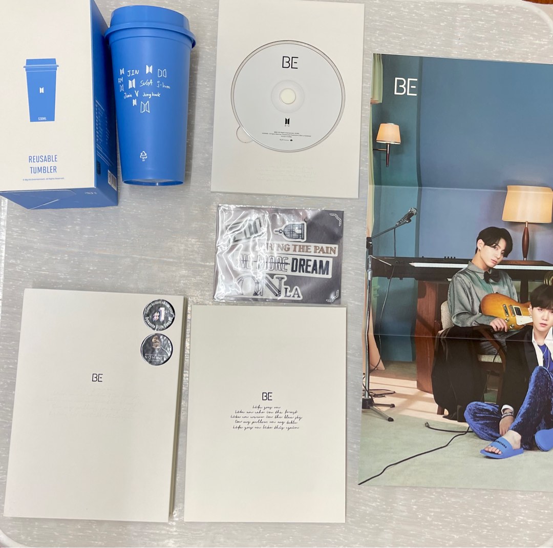 (Onhand) BTS BE Standard Edition + Map of the Soul Reusable Tumbler ...