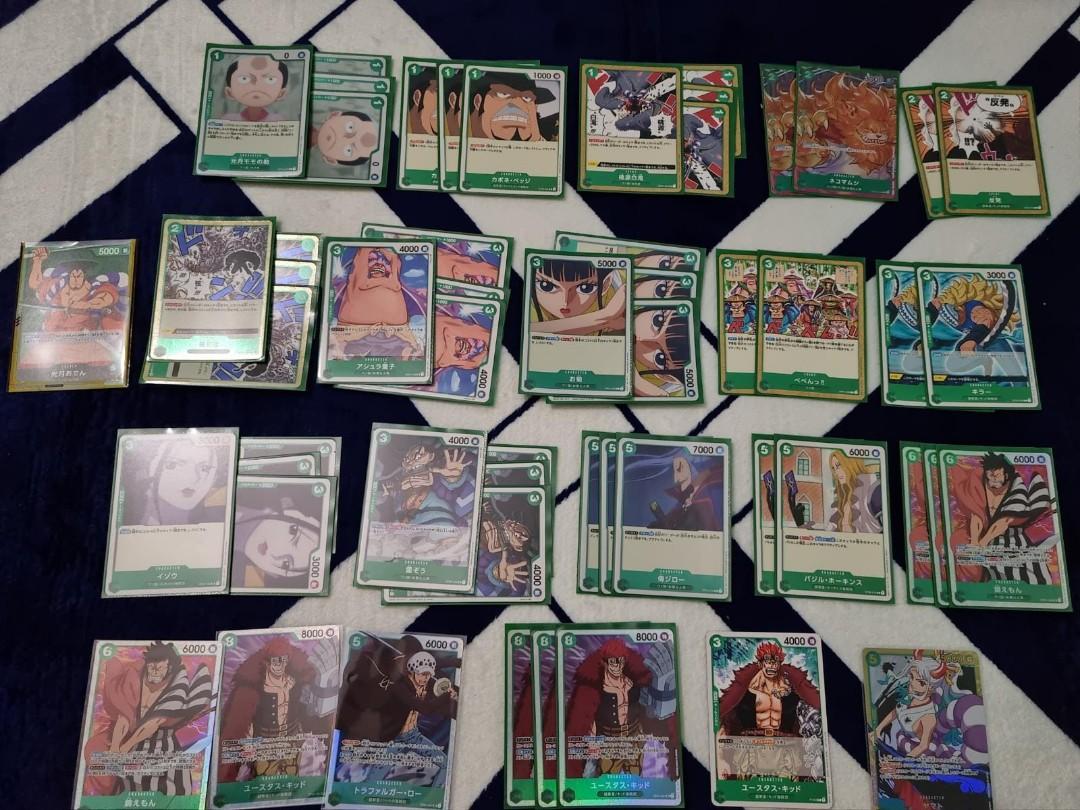ONE PIECE TCG 2022 Green Wano and Blue Pacifista Deck + R&SR King