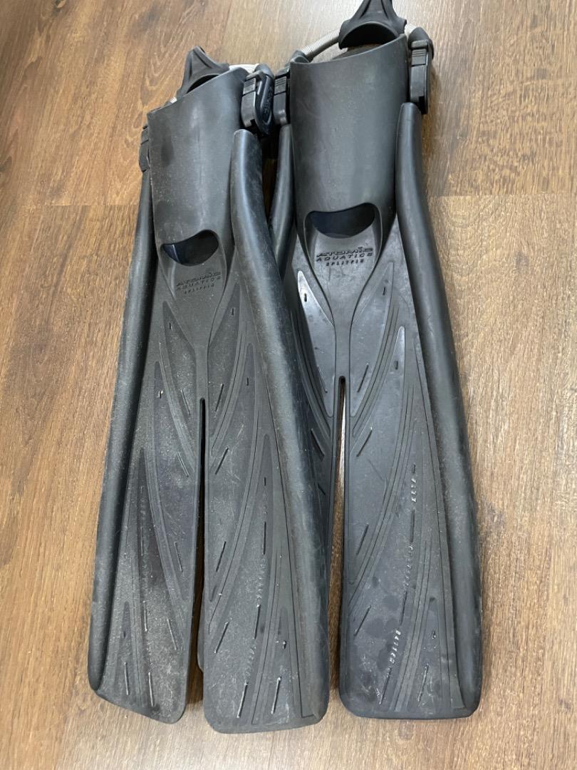 Original Atomic Aquatics Open Heel Scuba Diving Split Fins, Sports