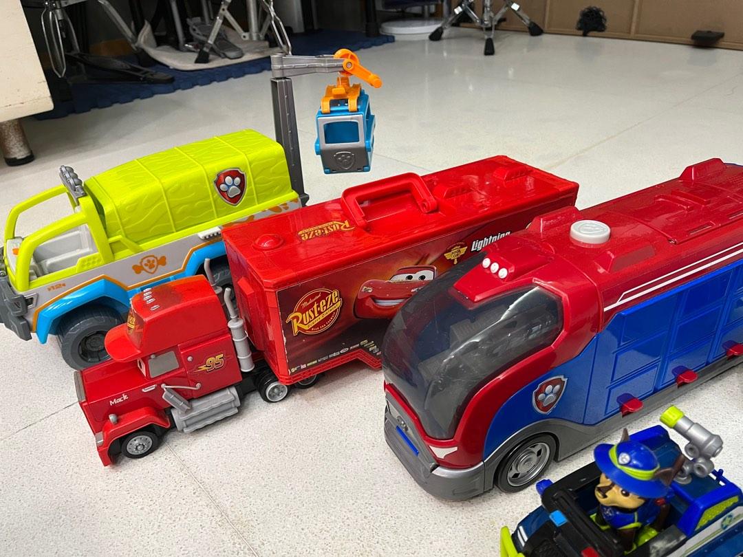Paw patrol lightning mcqueen hot sale