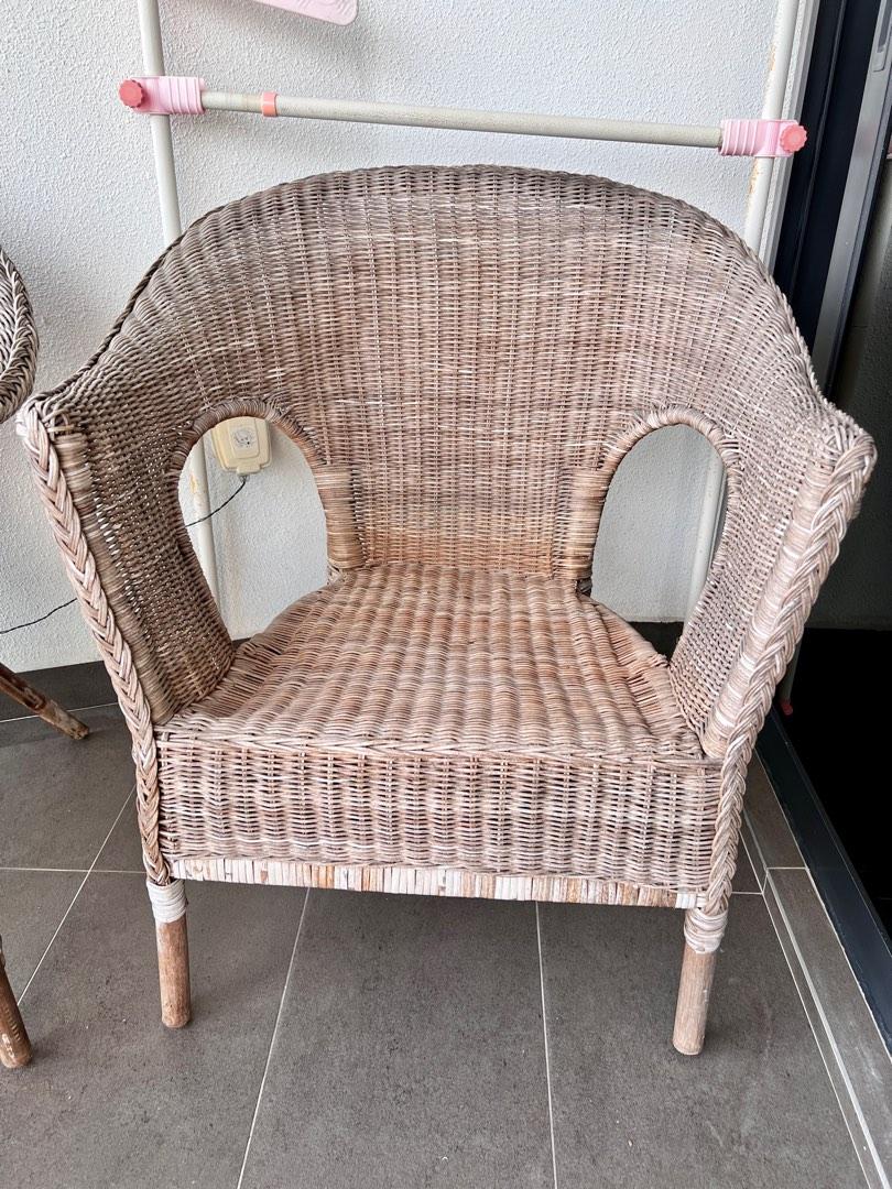 Preloved IKEA Byholma Rattan Chairs (pair), Furniture & Home Living