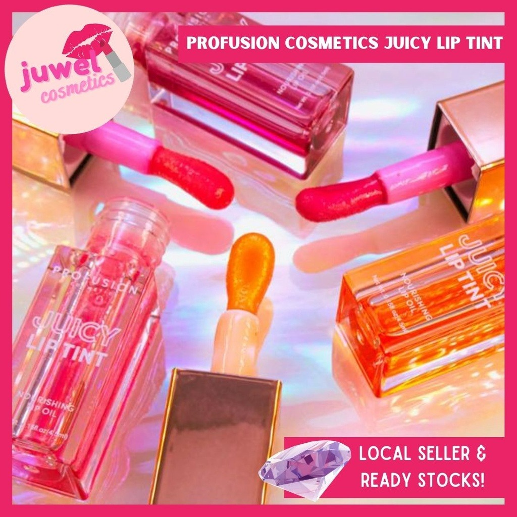Profusion Cosmetics Juicy Lip Tint (Glossy & Nourishing Lip Oil ...
