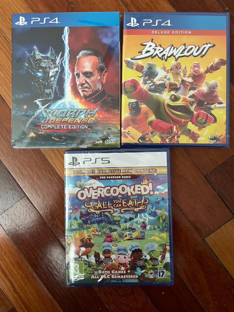 PS4 games (x2) and PS5 game (x1)