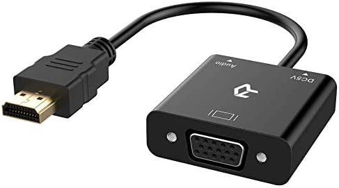 Rankie 1080P Active HDTV HDMI to VGA Adapter (Male to Female) Converter with Audio for PC, Monitor, Projector, HDTV, Xbox and more
