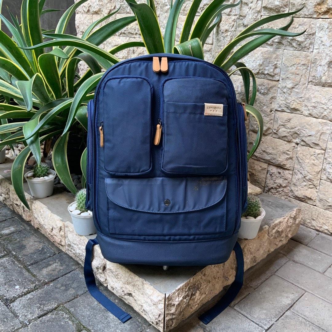 SAMSONITE RED PACKERS MULTIPOCKET BACKPACK NAVY, Fesyen Pria, Tas