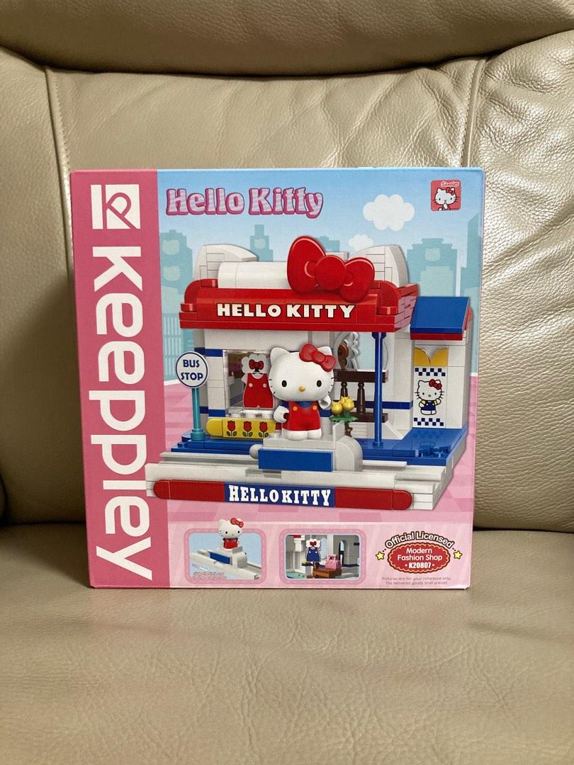 Keeppley Sanrio Hello Kitty Modern Fashion Shop Bus Stop Lego Building  Blocks
