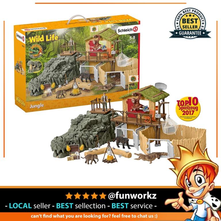 Crocodile jungle research shop playset