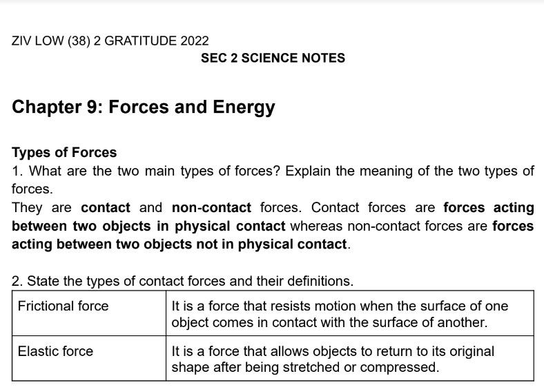 sec 2 science notes, Hobbies & Toys, Books & Magazines, Assessment ...