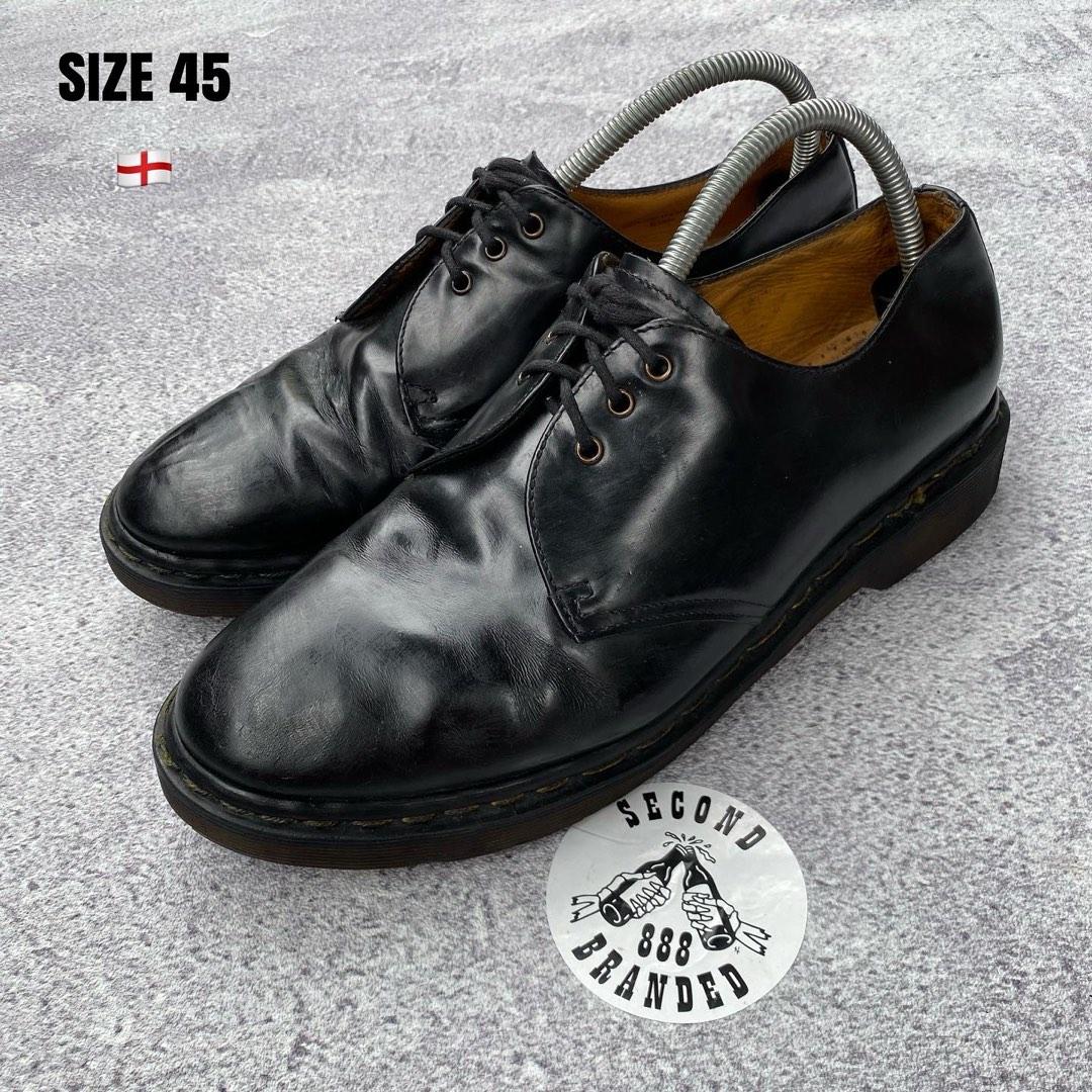 Sepatu Dr. Marten Docmart 1461 black smooth size 10 uk original second made in england