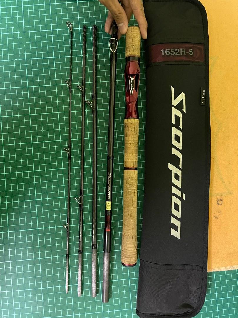 Shimano Scorpion Rod 1652R-5 ( Travel Rod 5 Piece ), Sports Equipment,  Fishing on Carousell