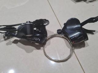 Shimano SORA shifter, RD and cassette