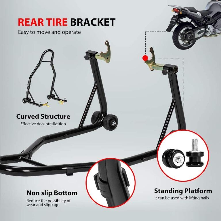 SPECSTAR Heavy Duty Motorcycle Rear Wheel Lift Universal Sport Bike ...