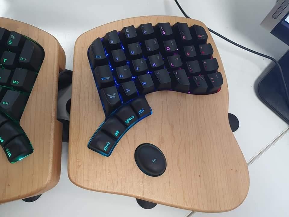 Keyboardio Model01 Split Ergonomic Ergo Keyboard Walnut Finish