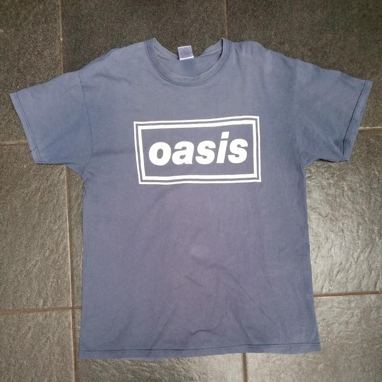 oasis オアシス Tシャツ 90年代ヴィンテージ ネイビー-
