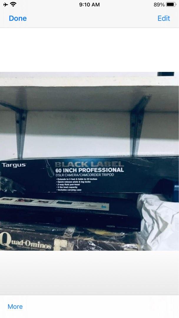Targus Black Label 60' Professional Tripod, Photography ...