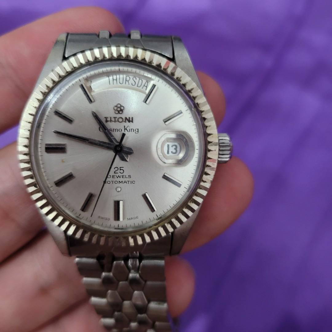 Titoni cosmo king deals 25 jewels rotomatic