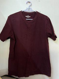 Uniqlo 素踢 酒紅 m