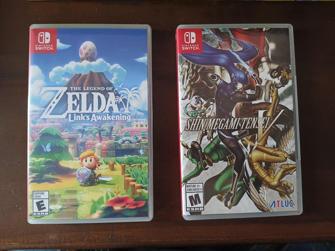 Used Nintendo Switch Games (Shin Megami Tensei V, Zelda Link's