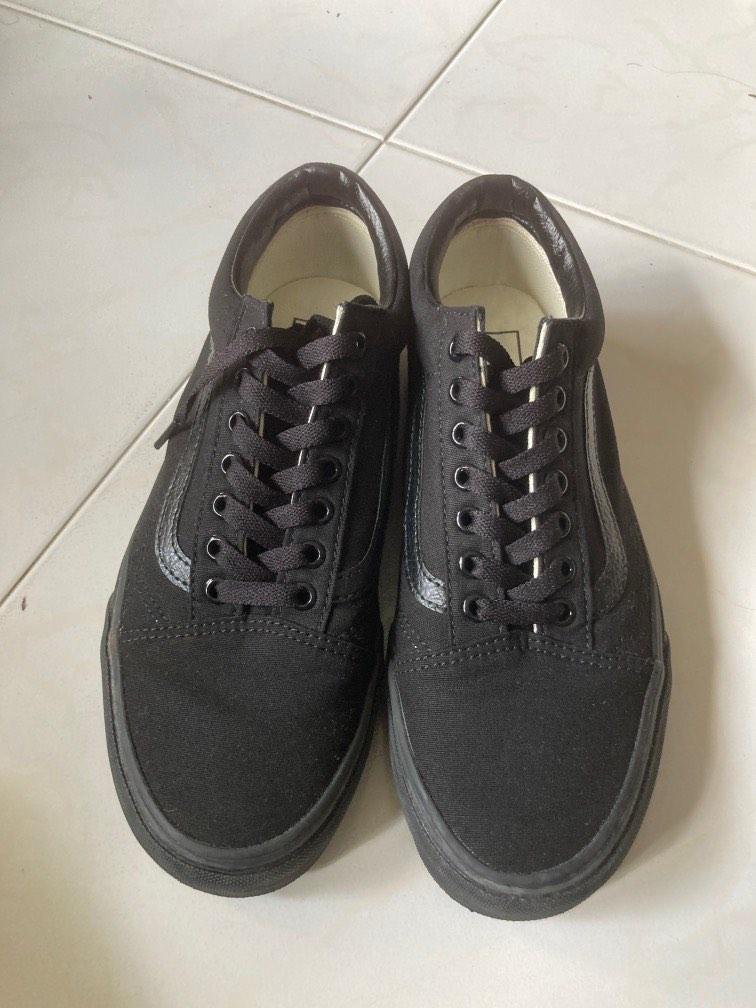 Vans Old Skool Full Black, Men's Fashion, Footwear, Sneakers on Carousell