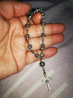 Vintage rosary bracelet small wrist
