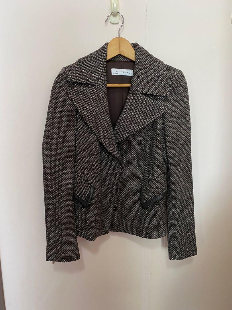 Zara tweed jacket, Women's Fashion, Coats, Jackets and Outerwear on ...