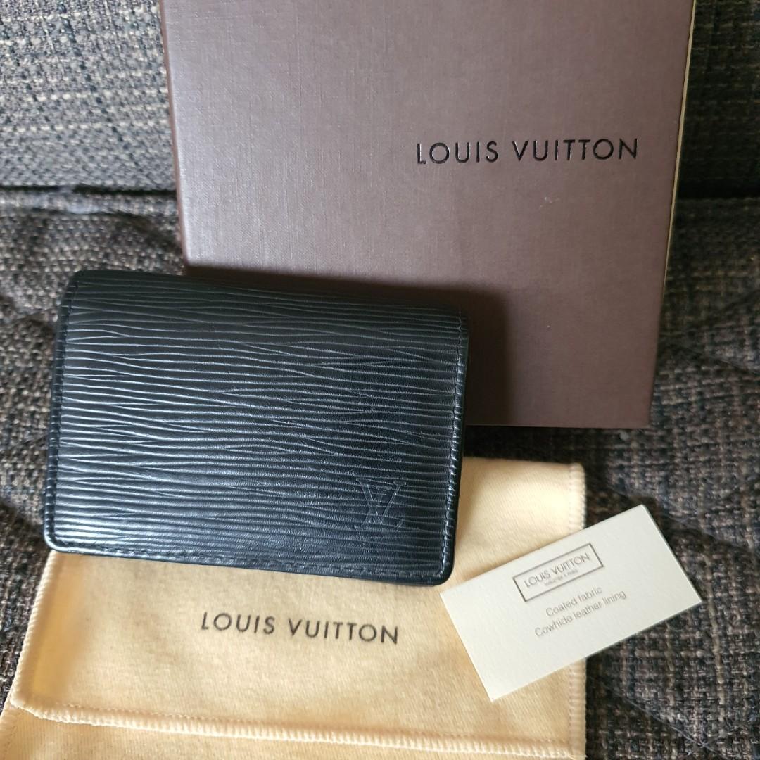 Louis Vuitton Black Taiga Leather Card Holder  Lyst