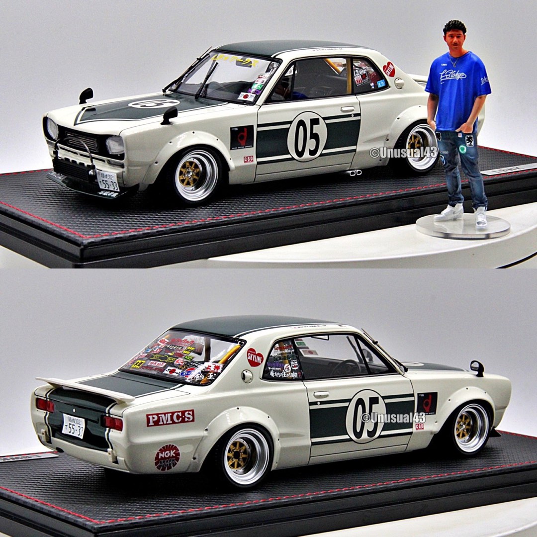 送関込 イグニッションモデル1/18 Hakosuka LB-WORKS IG2647 - ミニカー