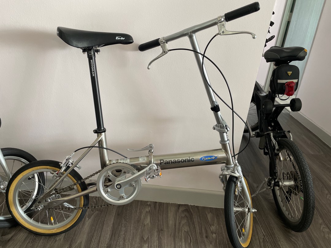 Panasonic titanium folding sale bike