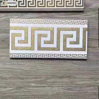 15x30cm Versace Luxury White and Gold Tiles 20pcs in a box