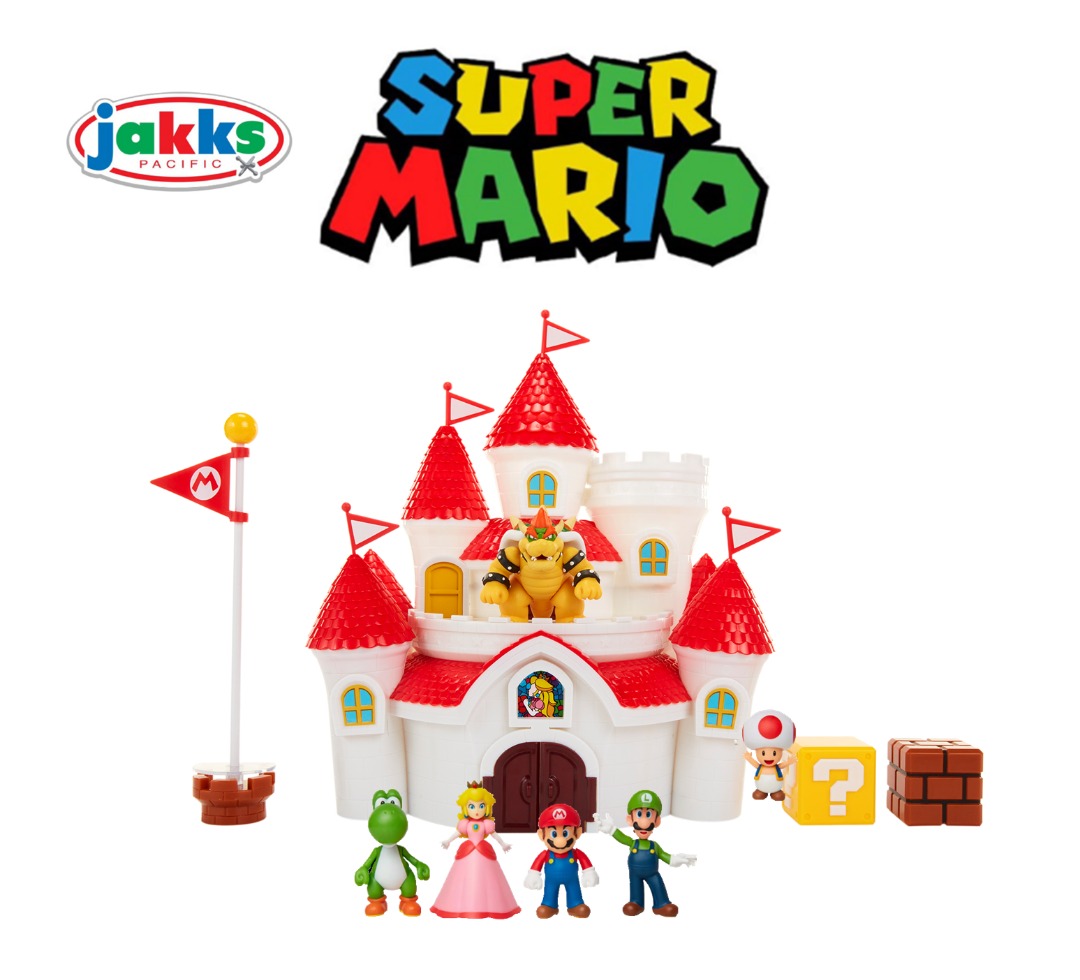 1 Lot Super Mario Deluxe Mushroom Kingdom Castle Playset And Friends Hobbies And Toys Toys 8990