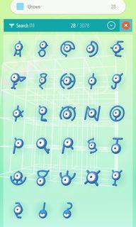 Shiny Unown - Pokemon home Trade-off