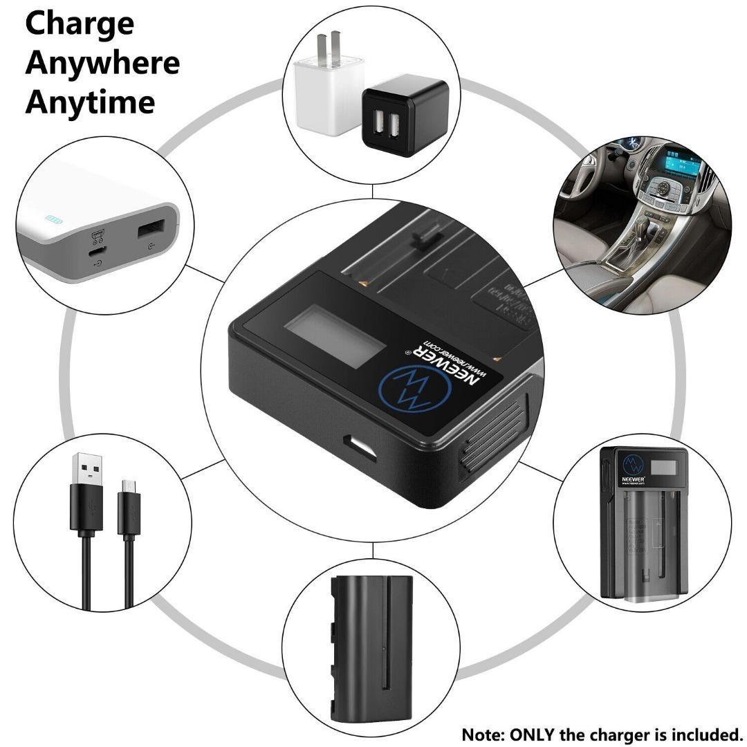 Adapter-Ladeschale Für 8,4V Ladegeräte – Kompatibel Mit NP-FM50, FM70, F550, F970 Uvm.