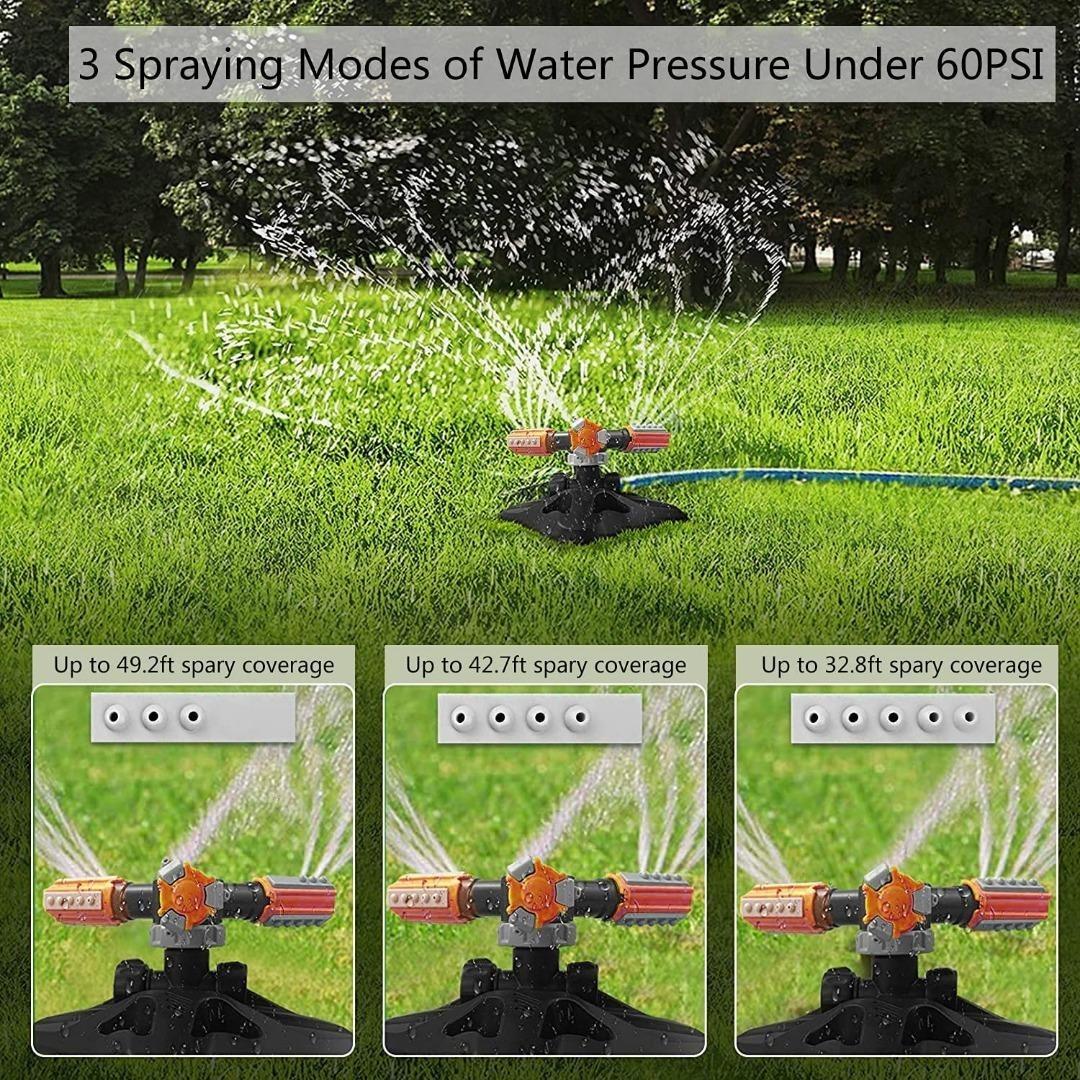 [2392] Lawn Sprinkler 360 Rotating,Automatic Rotating Garden Water