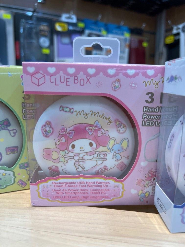 全新行貨]Clue Box Sanrio 3合1 雙面暖手蛋/流動充電池/LED燈, 興趣及