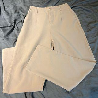 秋冬款西裝褲咖啡色（有鬆緊帶）