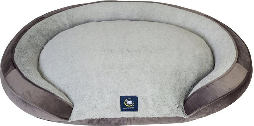 Serta shredded foam oval couch sale dog bed