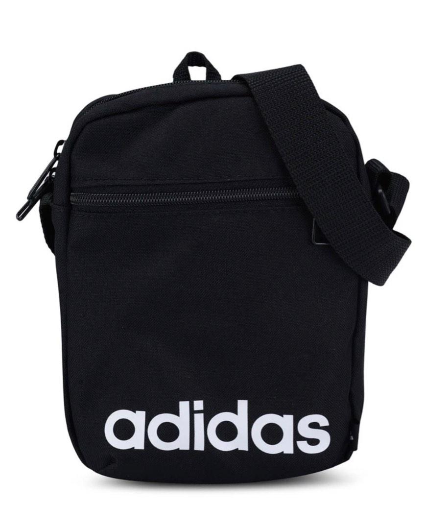 Adidas Essential Logo Shoulder Bag (Black), Men's Fashion, Bags, Belt bags, Clutches and Pouches