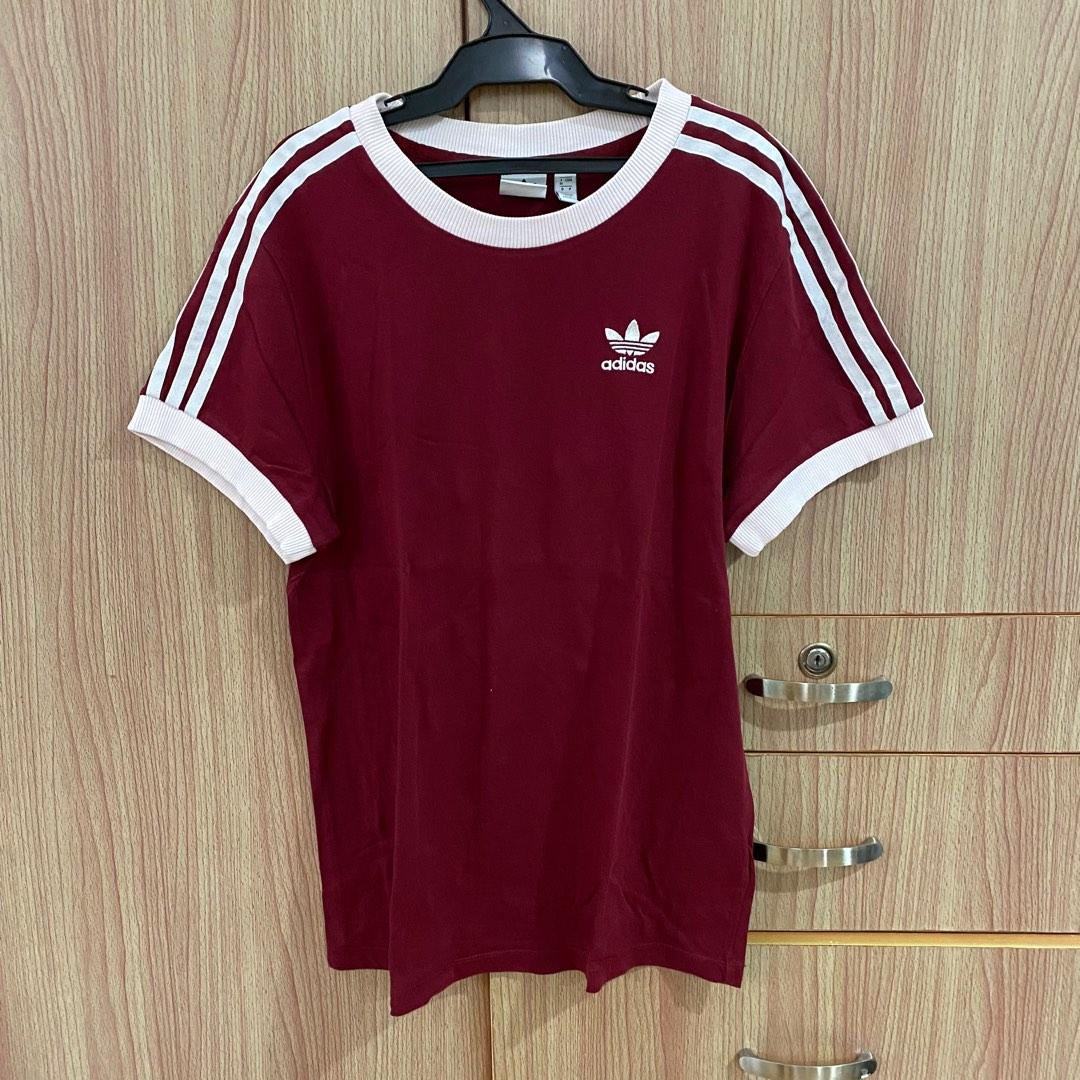 Adidas Maroon Shirt Women s Fashion Tops Shirts on Carousell