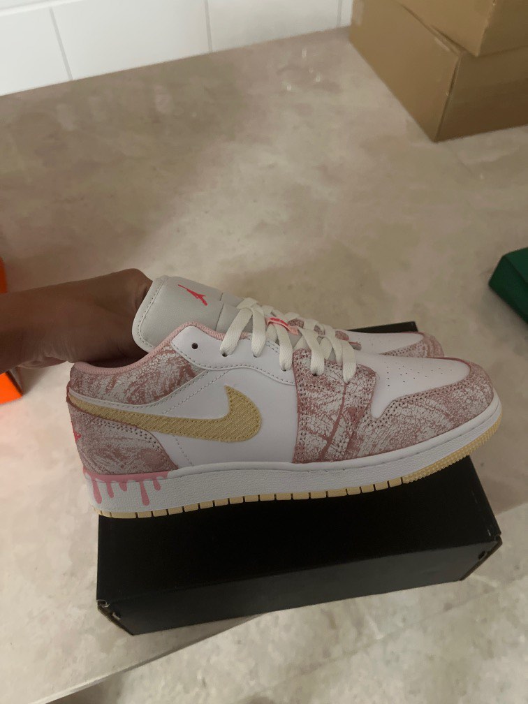 Air Jordan 1 low ice cream, Women's Fashion, Footwear, Sneakers on
