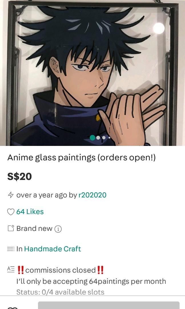 Anime Glass Art - Etsy New Zealand