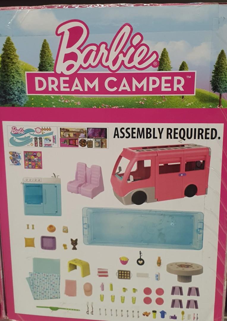 Barbie dream camper sales assembly